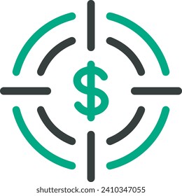 Money icon symbol vector image. Illustration of the dollar currency design image