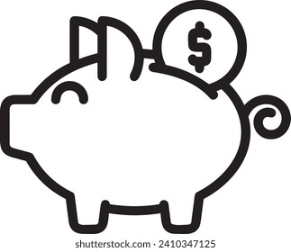 Money icon symbol vector image. Illustration of the dollar currency design image