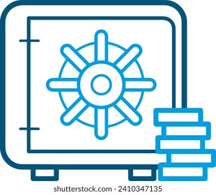 Imagen vectorial del símbolo del dinero. Ilustración de la imagen de diseño de moneda en dólares