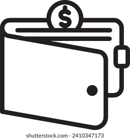 Money icon symbol vector image. Illustration of the dollar currency design image