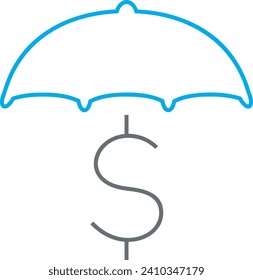 Money icon symbol vector image. Illustration of the dollar currency design image