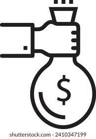Money icon symbol vector image. Illustration of the dollar currency design image