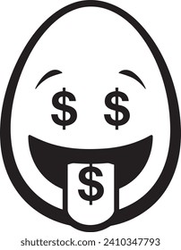 Imagen vectorial del símbolo del dinero. Ilustración de la imagen de diseño de moneda en dólares
