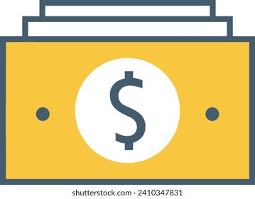 Money icon symbol vector image. Illustration of the dollar currency design image