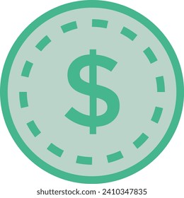 Money icon symbol vector image. Illustration of the dollar currency design image