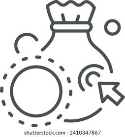 Imagen vectorial del símbolo del dinero. Ilustración de la imagen de diseño de moneda en dólares