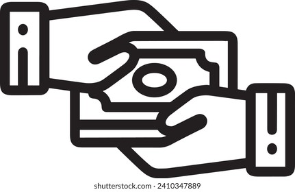 Money icon symbol vector image. Illustration of the dollar currency design image