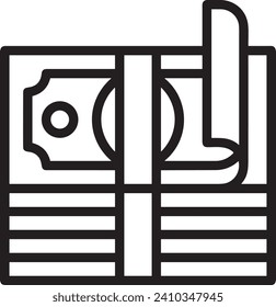 Imagen vectorial del símbolo del dinero. Ilustración de la imagen de diseño de moneda en dólares