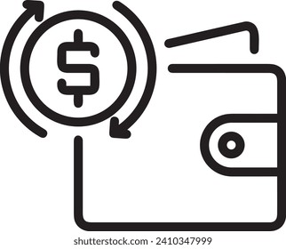 Money icon symbol vector image. Illustration of the dollar currency design image