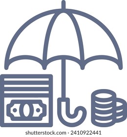 Imagen vectorial del símbolo del dinero. Ilustración de la imagen de diseño de moneda en dólares