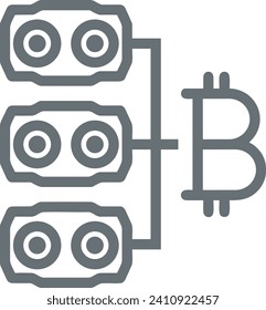Imagen vectorial del símbolo del dinero. Ilustración de la imagen de diseño de moneda en dólares