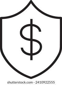 Money icon symbol vector image. Illustration of the dollar currency design image