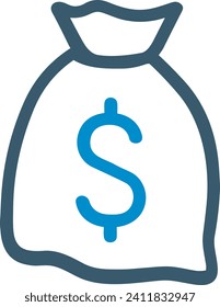 Money icon symbol vector image. Illustration of the dollar currency design image