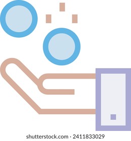 Imagen vectorial del símbolo del dinero. Ilustración de la imagen de diseño de moneda en dólares