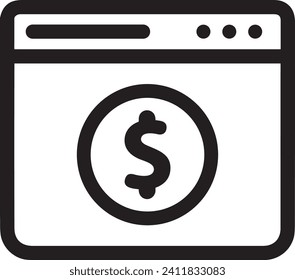 Money icon symbol vector image. Illustration of the dollar currency design image
