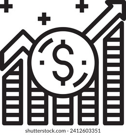 Money icon symbol vector image. Illustration of the dollar currency design image