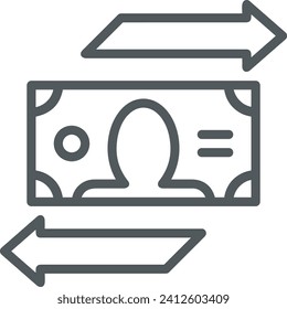 Money icon symbol vector image. Illustration of the dollar currency design image