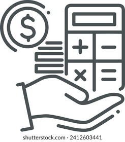 Geldsymbol, Vektorbild. Illustration des Designbildes der Dollar-Währung