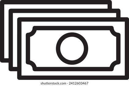 Money icon symbol vector image. Illustration of the dollar currency design image