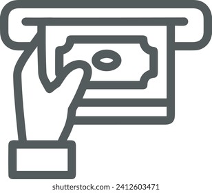 Money icon symbol vector image. Illustration of the dollar currency design image