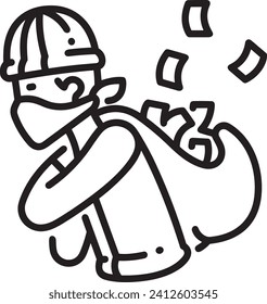 Geldsymbol, Vektorbild. Illustration des Designbildes der Dollar-Währung