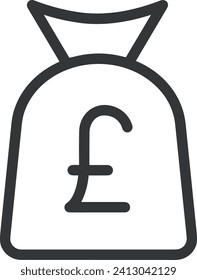 Imagen vectorial del símbolo del dinero. Ilustración de la imagen de diseño de moneda en dólares