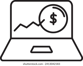 Imagen vectorial del símbolo del dinero. Ilustración de la imagen de diseño de moneda en dólares