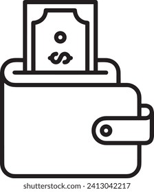 Money icon symbol vector image. Illustration of the dollar currency design image