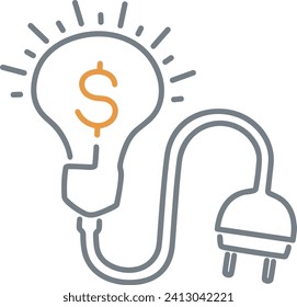 Money icon symbol vector image. Illustration of the dollar currency design image