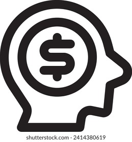 Imagen vectorial del símbolo del dinero. Ilustración de la imagen de diseño de moneda
