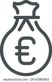 Imagen vectorial del símbolo del dinero. Ilustración de la imagen de diseño de moneda