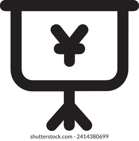 Geldsymbol, Vektorbild. Illustration des Devisendesign-Bildes