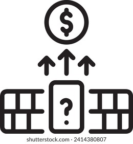 Imagen vectorial del símbolo del dinero. Ilustración de la imagen de diseño de moneda