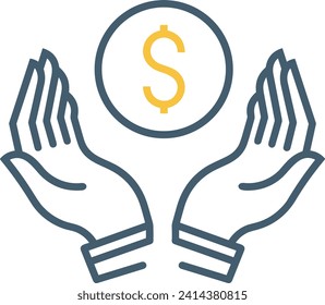 Money icon symbol vector image. Illustration of the currency design image
