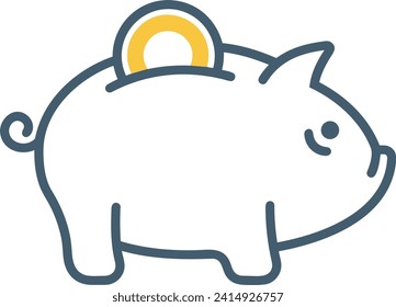 Imagen vectorial del símbolo del dinero. Ilustración de la imagen de diseño de moneda