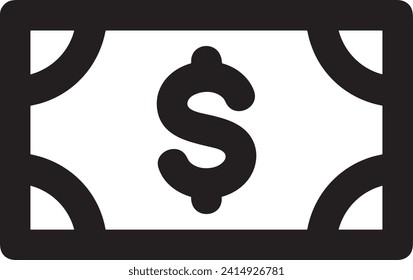 Money icon symbol vector image. Illustration of the currency design image