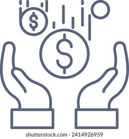 Geldsymbol, Vektorbild. Illustration des Devisendesign-Bildes