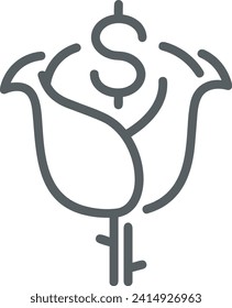 Money icon symbol vector image. Illustration of the currency design image