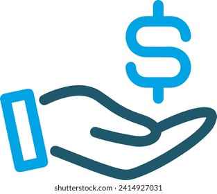 Imagen vectorial del símbolo del dinero. Ilustración de la imagen de diseño de moneda
