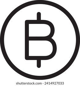 Imagen vectorial del símbolo del dinero. Ilustración de la imagen de diseño de moneda