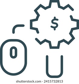 Money icon symbol vector image. Illustration of the currency design image