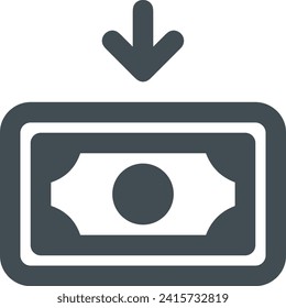 Geldsymbol, Vektorbild. Illustration des Devisendesign-Bildes