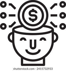 Money icon symbol vector image. Illustration of the currency design image