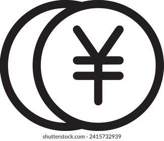 Geldsymbol, Vektorbild. Illustration des Devisendesign-Bildes
