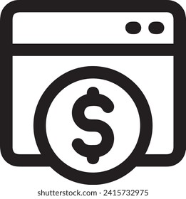 Money icon symbol vector image. Illustration of the currency design image