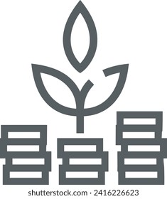 Money icon symbol vector image. Illustration of the currency design image
