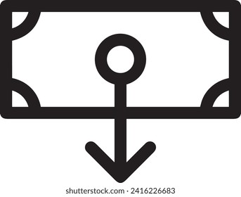 Money icon symbol vector image. Illustration of the currency design image