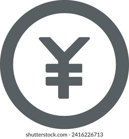 Imagen vectorial del símbolo del dinero. Ilustración de la imagen de diseño de moneda