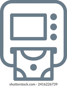 Money icon symbol vector image. Illustration of the currency design image