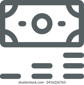 Money icon symbol vector image. Illustration of the currency design image